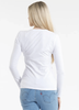 Damski Longsleeve PIT BULL Slim Fit USA CAL WMN biały