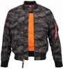 KURTKA ALPHA INDUSTRIES MA-1 VF 59 CAMO 191118C 125 (black camo)