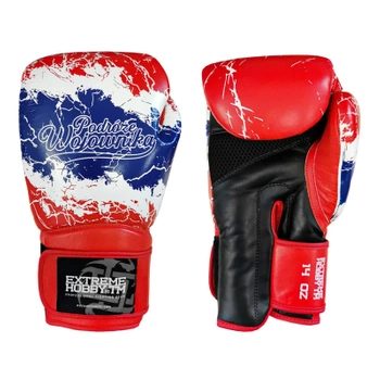 Rękawice bokserskie EXTREME HOBBY PODRÓŻE WOJOWNIKA czerwone