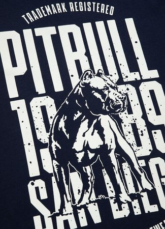 T-shirt PIT BULL SAN DIEGO DOG granatowy
