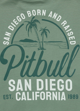 T-shirt PIT BULL SAN DIEGO BORN miętowy (mint)