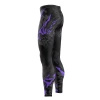 Legginsy męskie EXTREME HOBBY BLACK PANTHER fioletowe