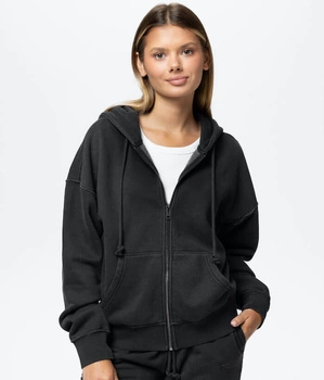 Damska bluza PIT BULL Washed LOVIA WMN dark graphite rozpinana