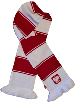 Szalik PASIAK BIAŁO CZERWONY SZALP1
