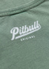 T-shirt damski PIT BULL Denim Washed ANGEL LOGO zielony