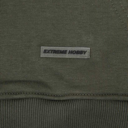 Bluza EXTREME HOBBY BRUSHED BLOCK khaki kaptur