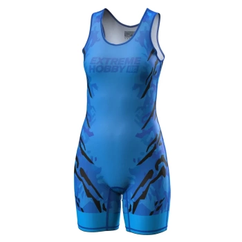 Trykot Zapaśniczy Damski EXTREME HOBBY BLACK PANTHER niebieski