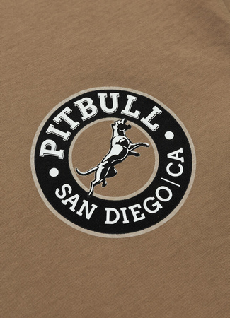 T-shirt PIT BULL SAN DIEGO CA BLACK coyote brown