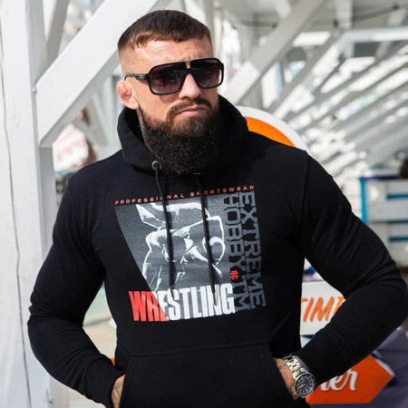 Bluza Hooded  EXTREME HOBBY  WRESTLING PRO czarny