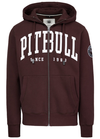 Bluza PIT BULL NORTON bordowa rozpinana