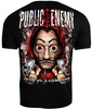 T-shirt PUBLIC ENEMY ŻYCIE TO GRA czarny