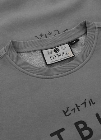 Bluza PIT BULL WASHED MT FUJI washed grey prosta