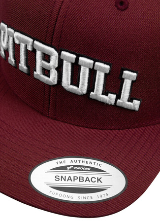 Czapka PIT BULL SNAPBACK PITBULL YP bordowa