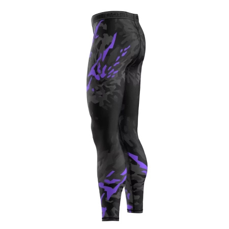 Legginsy męskie EXTREME HOBBY BLACK PANTHER fioletowe