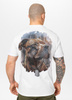 T-shirt PIT BULL HERO biały