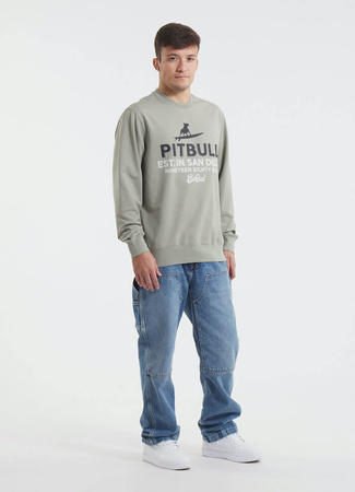Bluza PIT BULL Tricot Terry SURFING DOG dusty salvia prosta