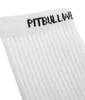 Długie skarpetki PIT BULL HIGH ANKLE THIN białe cienkie - 3 pary
