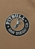 T-shirt PIT BULL SAN DIEGO CA BLACK coyote brown