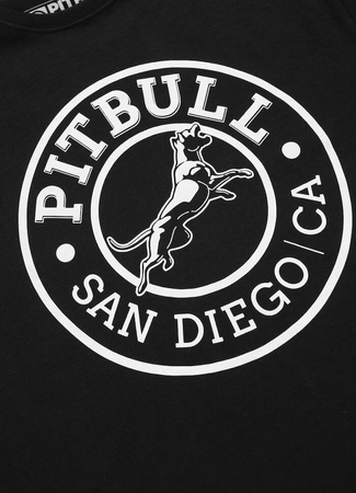 T-shirt PIT BULL SAN DIEGO CA czarny