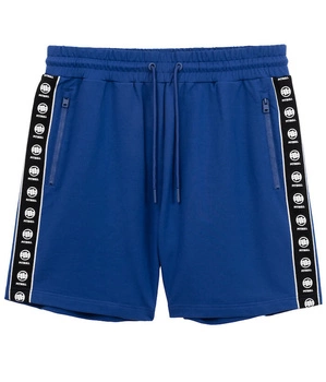 Spodenki PIT BULL Tricot Terry TAPE NUGGET niebieskie (electric blue)