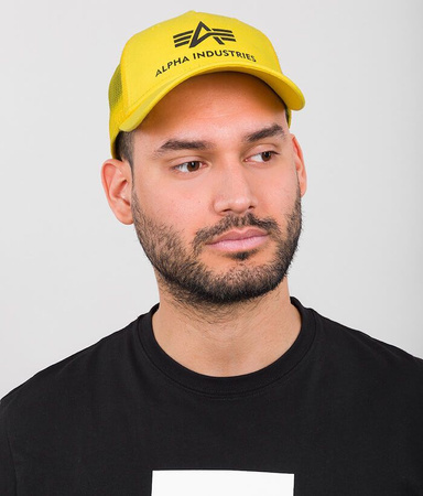 Czapka ALPHA INDUSTRIES TRUCKER BASIC żółta (prime yellow) 186902 229