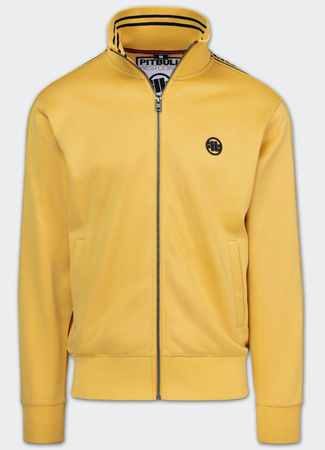 Bluza PIT BULL OLDSCHOOL TAPE LOGO TERRY pale yellow stójka
