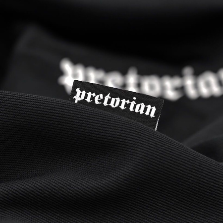 Bluza poliestrowa PRETORIAN LOGO czarna stójka