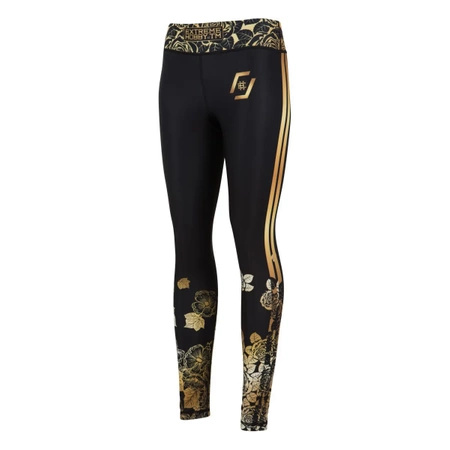 Legginsy sportowe damskie  EXTREME HOBBY ROSE czarny