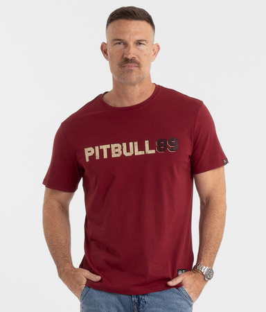 T-shirt PIT BULL DOG 89 bordowy