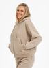 Damska bluza oversize PIT BULL WASHED MANZANITA WMN beżowa kaptur