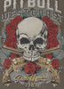 Bluza PIT BULL WASHED SANTA MUERTE major olive kaptur