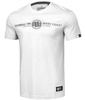 T-shirt PIT BULL KEEP ROLLING biały