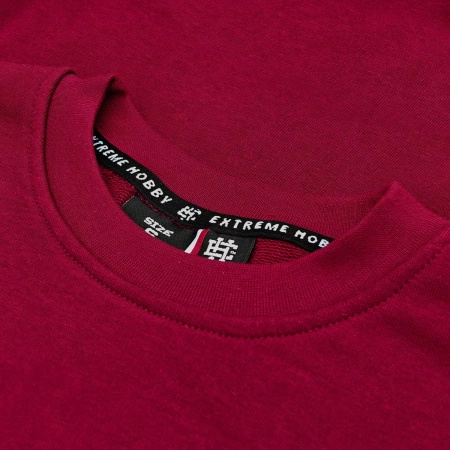 Bluza EXTREME HOBBY BLOCK 2025 prosta bordowa