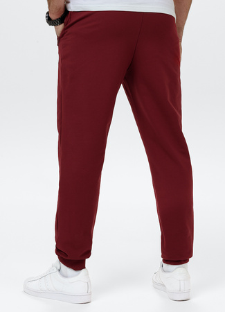 Spodnie sportowe PIT BULL Tricot Terry NUGGET bordowe
