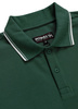 POLO PIT BULL regular LOGO STRIPES jade green