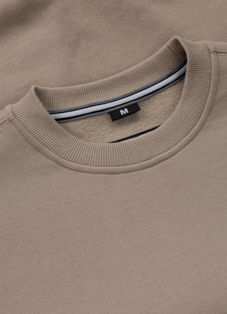 Bluza PIT BULL SMALL LOGO beżowa (pale sand) prosta