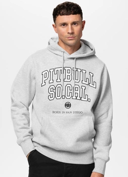 Bluza PIT BULL SO CAL szara kaptur