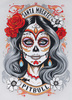 Damska bluza PIT BULL Washed LOVIA SANTA MUERTE WMN white stone rozpinana