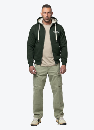 Bluza/kożuch PIT BULL RUFFIN DETROIT dark green rozpinana
