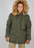 Kurtka parka ALPHA INDUSTRIES POLAR JACKET ciemnozielona (dark green) 123144 257