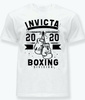 T-shirt INVICTA BOXING OLD biały