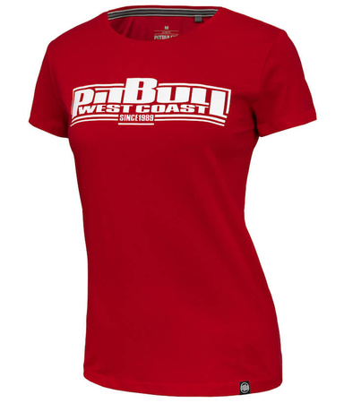 T-shirt damski PIT BULL CLASSIC BOXING WMN czerwony