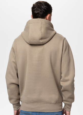 Bluza PIT BULL SMALL LOGO beżowa (pale sand) kaptur