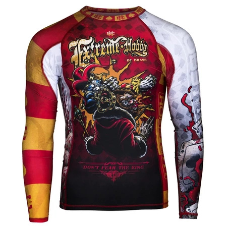 Longsleeve rashguard EXTREME HOBBY KILLER CARDS 2 czerwony