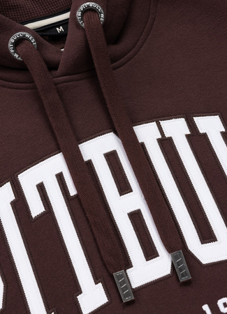 Bluza PIT BULL NORTON dark burgundy kaptur