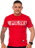 T-shirt OCTAGON LOGO POLSKA czerwony