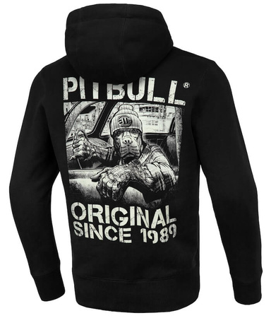 Bluza PIT BULL DRIVE czarna rozpinana