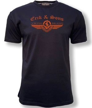 T-shirt ERIK & SONS HITRA czarny