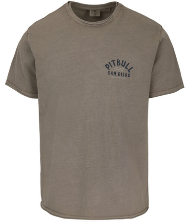 T-shirt PIT BULL Denim Washed RAW EDGE PACIFIC taupe