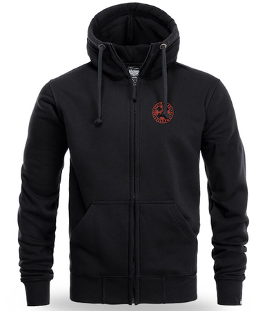 Bluza DOBERMANS THORS CROSS BZ386 czarna rozpinana czarna
